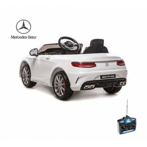 MERCEDES S63 AMG LICENCJA, MIĘKKIE KOŁA EVA FULL OPCJA/HL169 Import SUPER-TOYS MERCEDES S63 AMG LICENCJA, MIĘKKIE KOŁA EVA FULL OPCJA/HL169 Import SUPER-TOYS