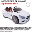 MERCEDES SL65 AMG PILOT, WOLNY START, WALIZKA DO AKUMULATORA , MP4 /XMX602 Import SUPER-TOYS