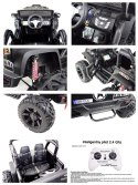 JEEP NA AKUMULATOR BROTHERS , WSPOMAGANIE KIEROWNICY, MIĘKKIE KOŁA, MIĘKKIE SIEDZENIE 24V - 400W/JEEP-JC-666 Import SUPER-TOYS
