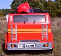 MEGA STRAŻ POŻARNA Z DŹWIĘKAMI, FUNKCJĄ BUJANIA, MEGAFONEM I DODATKOWYM WYPOSAŻENIEM, SUPER WERSJA/LL911 Import SUPER-TOYS