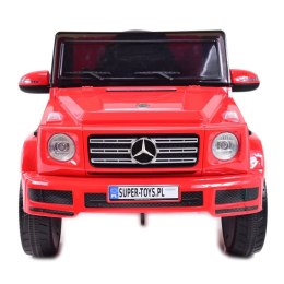 MERCEDES G500 NA AKUMULATOR MIĘKKIE KOŁA EVA, MIĘKKIE SIEDZENIE, LAKIEROWANY FULL OPCJA/JJ2077 Import SUPER-TOYS