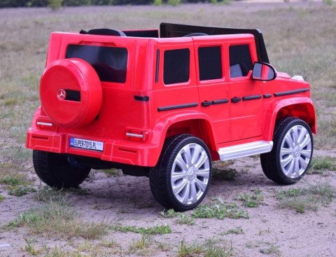 MERCEDES G500 NA AKUMULATOR MIĘKKIE KOŁA EVA, MIĘKKIE SIEDZENIE, LAKIEROWANY FULL OPCJA/JJ2077 Import SUPER-TOYS MERCEDES G500 NA AKUMULATOR MIĘKKIE KOŁA EVA, MIĘKKIE SIEDZENIE, LAKIEROWANY FULL OPCJA/JJ2077 Import SUPER-TOYS