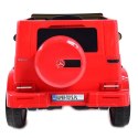 MERCEDES G500 NA AKUMULATOR MIĘKKIE KOŁA EVA, MIĘKKIE SIEDZENIE, LAKIEROWANY FULL OPCJA/JJ2077 Import SUPER-TOYS