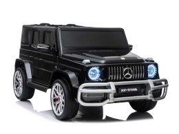 MERCEDES G63 AMG DLA 2 DZIECI, 24V, 4X4, MIĘKKIE KOŁA EVA, MIĘKKIE SIEDZENIE, FULL OPCJA/S-307 Import SUPER-TOYS