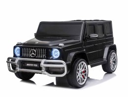 MERCEDES G63 AMG DLA 2 DZIECI, 24V, 4X4, MIĘKKIE KOŁA EVA, MIĘKKIE SIEDZENIE, FULL OPCJA/S-307 Import SUPER-TOYS