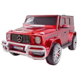 MERCEDES G63 AMG DLA 2 DZIECI, 24V, 4X4, MIĘKKIE KOŁA EVA, MIĘKKIE SIEDZENIE, LAKIER POLEROWANY FULL OPCJA/S-307 Import SUPER-TOYS