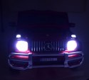 MERCEDES G63 AMG DLA 2 DZIECI, 24V, 4X4, MIĘKKIE KOŁA EVA, MIĘKKIE SIEDZENIE, LAKIER POLEROWANY FULL OPCJA/S-307 Import SUPER-TOYS