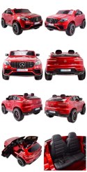 MERCEDES GLC 63S LICENCJA, 4X4, 2x12V, WALIZKA, MIĘKKIE KOŁA EVA, MIĘKKIE SIEDZENIE, LAKIER POLEROWANY, FULL OPCJA/XMX608 Import SUPER-TOYS