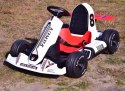 SZYBKI GOKART FANCY NA AKUMULATOR 12V, REGULOWANA - ROZSUWANA RAMA, SUPER ZABAWA\BDQ-8 Import SUPER-TOYS