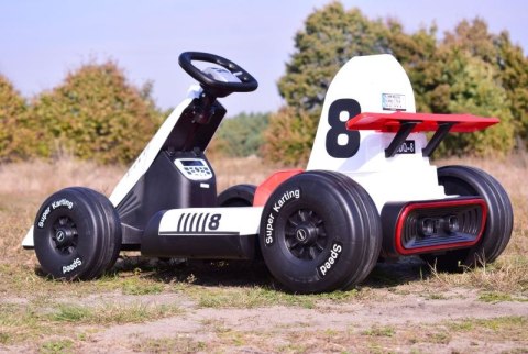 SZYBKI GOKART FANCY NA AKUMULATOR 12V, REGULOWANA - ROZSUWANA RAMA, SUPER ZABAWA\BDQ-8 Import SUPER-TOYS SZYBKI GOKART FANCY NA AKUMULATOR 12V, REGULOWANA - ROZSUWANA RAMA, SUPER ZABAWA\BDQ-8 Import SUPER-TOYS