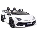 LICENCJONOWANY LAMBORGHINI AVENTADOR SVJ DLA 2 DZIECI, FUNKCJA DRIFTU MIĘKKIE SIEDZENIE, MIĘKKIE KOŁA/SX2028 Import SUPER-TOYS