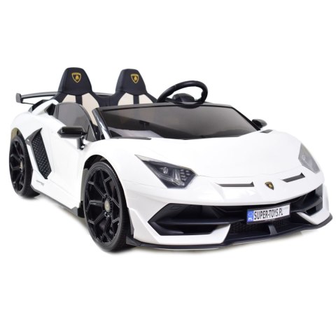 LICENCJONOWANY LAMBORGHINI AVENTADOR SVJ DLA 2 DZIECI, FUNKCJA DRIFTU MIĘKKIE SIEDZENIE, MIĘKKIE KOŁA/SX2028 Import SUPER-TOYS