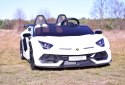 LICENCJONOWANY LAMBORGHINI AVENTADOR SVJ DLA 2 DZIECI, FUNKCJA DRIFTU MIĘKKIE SIEDZENIE, MIĘKKIE KOŁA/SX2028 Import SUPER-TOYS