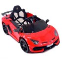 ORYGINALNE LAMBORGHINI AVENTADOR - WERSJA KARBON - MIĘKKIE KOŁA, MIĘKKIE SIEDZENIE, SUPER JAKOŚĆ/SX2018 Import SUPER-TOYS