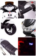 MEGA MOTOR Z GAZEM W RĄCZCE, HAMULCEM, KOŁA EVA/XMX609 Import SUPER-TOYS