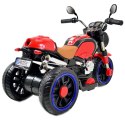 MOTOR 3 KOŁOWY KS - 2 SILNIKI, ŚWIECĄCE KOŁA, MIĘKKIE SIEDZENIE, GAZ W MANETCE/5189 Import SUPER-TOYS