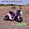 MOTOR CHOPPER - PIERWSZY MOTOREK DLA DZIECKA, MIĘKKIE SIEDZENIE/JC916 Import SUPER-TOYS