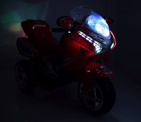 MOTOR ŚCIGACZ SUPERSTAR NEW DESIGN, DŹWIĘKI, ŚWIATŁA/WXE358D Import SUPER-TOYS MOTOR ŚCIGACZ SUPERSTAR NEW DESIGN, DŹWIĘKI, ŚWIATŁA/WXE358D Import SUPER-TOYS