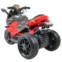 MEGA MOTOR 3 KOŁOWY - MIĘKKIE KOŁA EVA, MIĘKKIE PIKOWANE SIEDZENIE/HS-5188 Import SUPER-TOYS