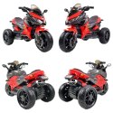 MEGA MOTOR 3 KOŁOWY - MIĘKKIE KOŁA EVA, MIĘKKIE PIKOWANE SIEDZENIE/HS-5188 Import SUPER-TOYS