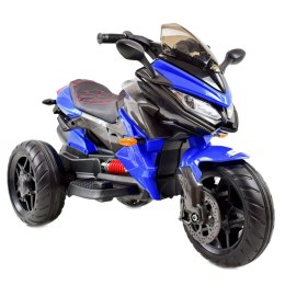 MEGA MOTOR 3 KOŁOWY - MIĘKKIE KOŁA EVA, MIĘKKIE PIKOWANE SIEDZENIE/HS-5188 Import SUPER-TOYS