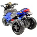 MEGA MOTOR 3 KOŁOWY - MIĘKKIE KOŁA EVA, MIĘKKIE PIKOWANE SIEDZENIE/HS-5188 Import SUPER-TOYS