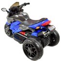 MEGA MOTOR 3 KOŁOWY - MIĘKKIE KOŁA EVA, MIĘKKIE PIKOWANE SIEDZENIE/HS-5188 Import SUPER-TOYS