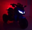 MEGA MOTOR 3 KOŁOWY - MIĘKKIE KOŁA EVA, MIĘKKIE PIKOWANE SIEDZENIE/HS-5188 Import SUPER-TOYS