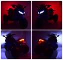 MEGA MOTOR 3 KOŁOWY - MIĘKKIE KOŁA EVA, MIĘKKIE PIKOWANE SIEDZENIE/HS-5188 Import SUPER-TOYS