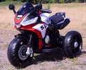 MEGA MOTOR 3 KOŁOWY SPORT, DWA SILNIKI , MIĘKKIE KOŁA, MIĘKKIE SIEDZENIE, GAZ W MANETCE/FB6886 Import SUPER-TOYS