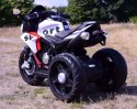 MEGA MOTOR 3 KOŁOWY SPORT, DWA SILNIKI , MIĘKKIE KOŁA, MIĘKKIE SIEDZENIE, GAZ W MANETCE/FB6886 Import SUPER-TOYS