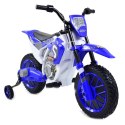 MEGA MOTOR ENDURO - MIĘKKIE KOŁA, AMORTYZATOR, 12V, WALIZKA SUPER JAKOŚĆ/XMX616 Import SUPER-TOYS