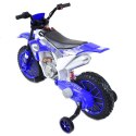 MEGA MOTOR ENDURO - MIĘKKIE KOŁA, AMORTYZATOR, 12V, WALIZKA SUPER JAKOŚĆ/XMX616 Import SUPER-TOYS