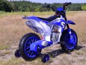 MEGA MOTOR ENDURO - MIĘKKIE KOŁA, AMORTYZATOR, 12V, WALIZKA SUPER JAKOŚĆ/XMX616 Import SUPER-TOYS