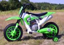 MEGA MOTOR ENDURO - MIĘKKIE KOŁA, AMORTYZATOR, 12V, WALIZKA SUPER JAKOŚĆ/XMX616 Import SUPER-TOYS