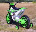 MEGA MOTOR ENDURO - MIĘKKIE KOŁA, AMORTYZATOR, 12V, WALIZKA SUPER JAKOŚĆ/XMX616 Import SUPER-TOYS