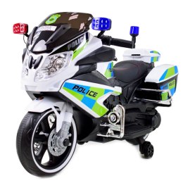 MEGA MOTOR POLICYJNY NA AKUMULATOR, KOGUT, MEGAFON, MOC/BEJ8188 Import SUPER-TOYS