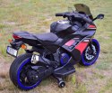 MEGA MOTOR ŚCIGACZ STRONG 2 EXCLUSIVE, ŚWIECĄCE KOŁA, GAZ W MANETCE, HAMULEC/DLS07 Import SUPER-TOYS