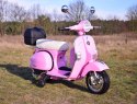 ORYGINALNA VESPA PX150, MIĘKKIE KOŁA, MIĘKKIE SIEDZENIE, KUFEREK/PX150 Import SUPER-TOYS