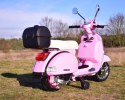 ORYGINALNA VESPA PX150, MIĘKKIE KOŁA, MIĘKKIE SIEDZENIE, KUFEREK/PX150 Import SUPER-TOYS