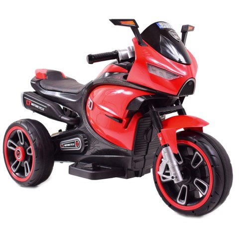 SUPER MOTOR 3 KOŁOWY PROMOTO, MIĘKKIE SIEDZENIE, OŚWIETLENIE/LT618 Import SUPER-TOYS
