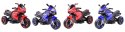 SUPER MOTOR 3 KOŁOWY PROMOTO, MIĘKKIE SIEDZENIE, OŚWIETLENIE/LT618 Import SUPER-TOYS