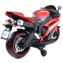 WIELKI MOTOR NA AKUMULATOR - GAZ W MANETCE, HAMULEC, ŚWIECĄCE KOŁA - SUPER JAKOSĆ/SD-R6 Import SUPER-TOYS