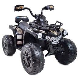 MEGA QUAD NA AKUMULATOR, MIĘKKIE KOŁA, MIĘKKIE SIEDZENIE, AMORTYZATORY/JS009 Import SUPER-TOYS