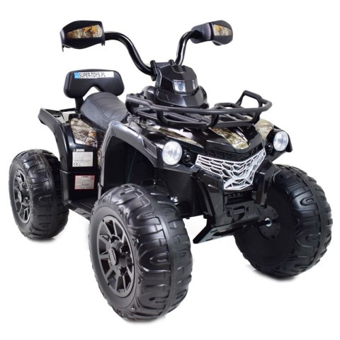MEGA QUAD NA AKUMULATOR, MIĘKKIE KOŁA, MIĘKKIE SIEDZENIE, AMORTYZATORY/JS009 Import SUPER-TOYS