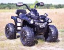 MEGA QUAD NA AKUMULATOR, MIĘKKIE KOŁA, MIĘKKIE SIEDZENIE, AMORTYZATORY/JS009 Import SUPER-TOYS