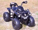 MEGA QUAD NA AKUMULATOR, MIĘKKIE KOŁA, MIĘKKIE SIEDZENIE, AMORTYZATORY/JS009 Import SUPER-TOYS