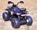 MEGA QUAD NA AKUMULATOR, MIĘKKIE KOŁA, MIĘKKIE SIEDZENIE, AMORTYZATORY/JS009 Import SUPER-TOYS
