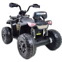 MEGA QUAD NA AKUMULATOR, MIĘKKIE KOŁA, MIĘKKIE SIEDZENIE, AMORTYZATORY/JS009 Import SUPER-TOYS