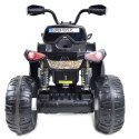 MEGA QUAD NA AKUMULATOR, MIĘKKIE KOŁA, MIĘKKIE SIEDZENIE, AMORTYZATORY/JS009 Import SUPER-TOYS